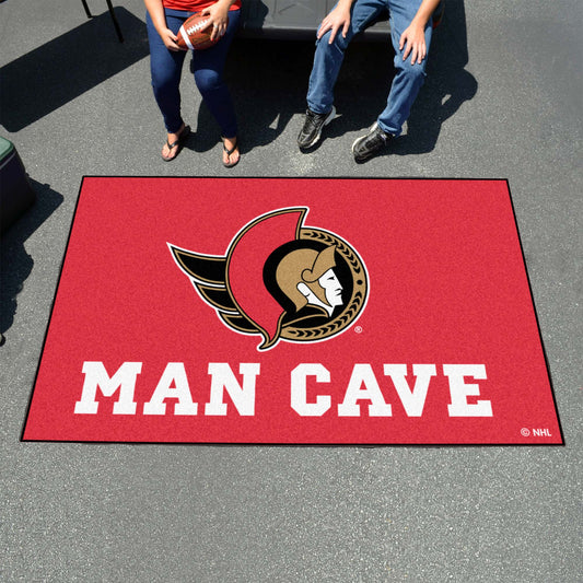 Ottawa Senators Man Cave Ulti-Mat Rug - 5ft. x 8ft.