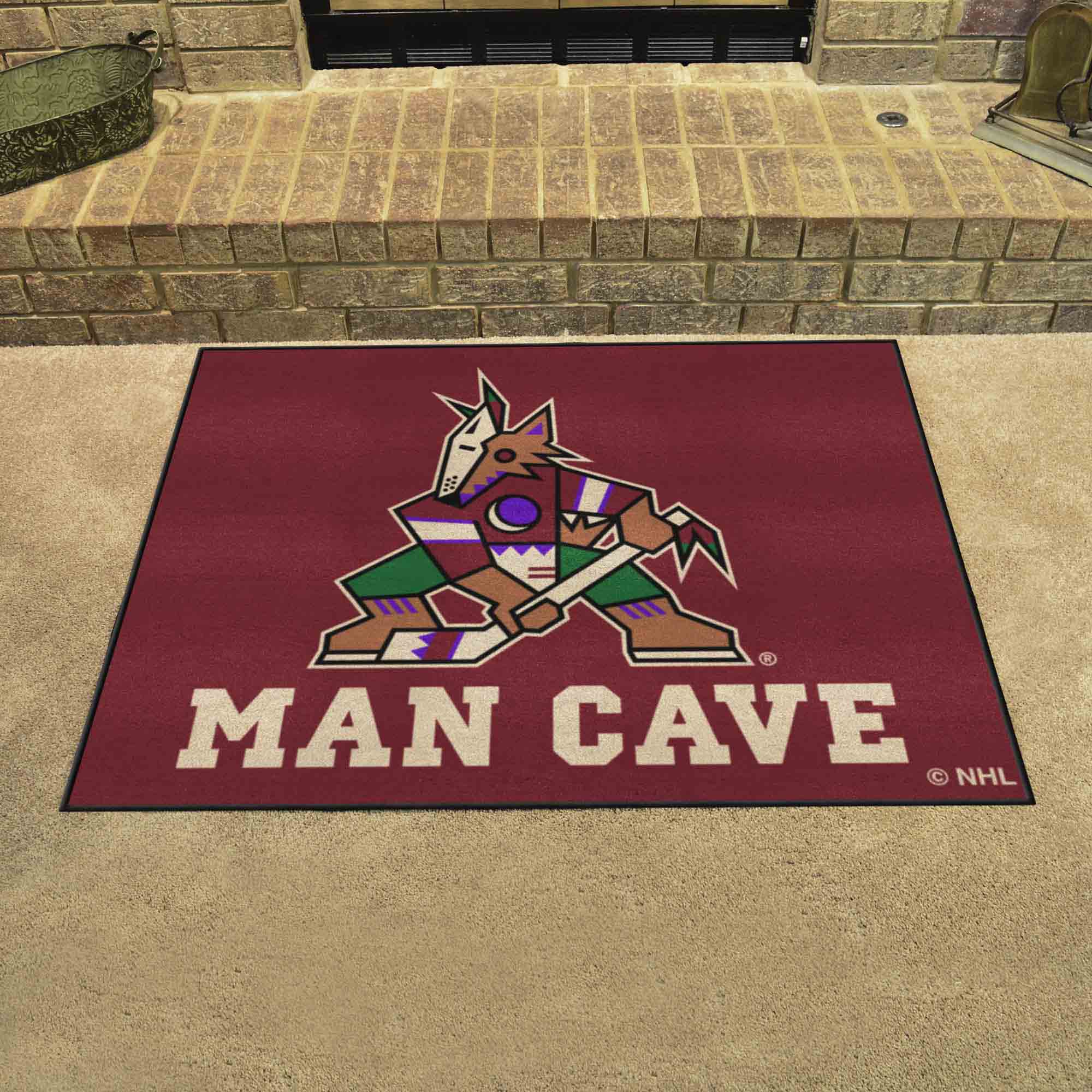 Arizona Coyotes Man Cave All-Star Rug - 34 in. x 42.5 in.