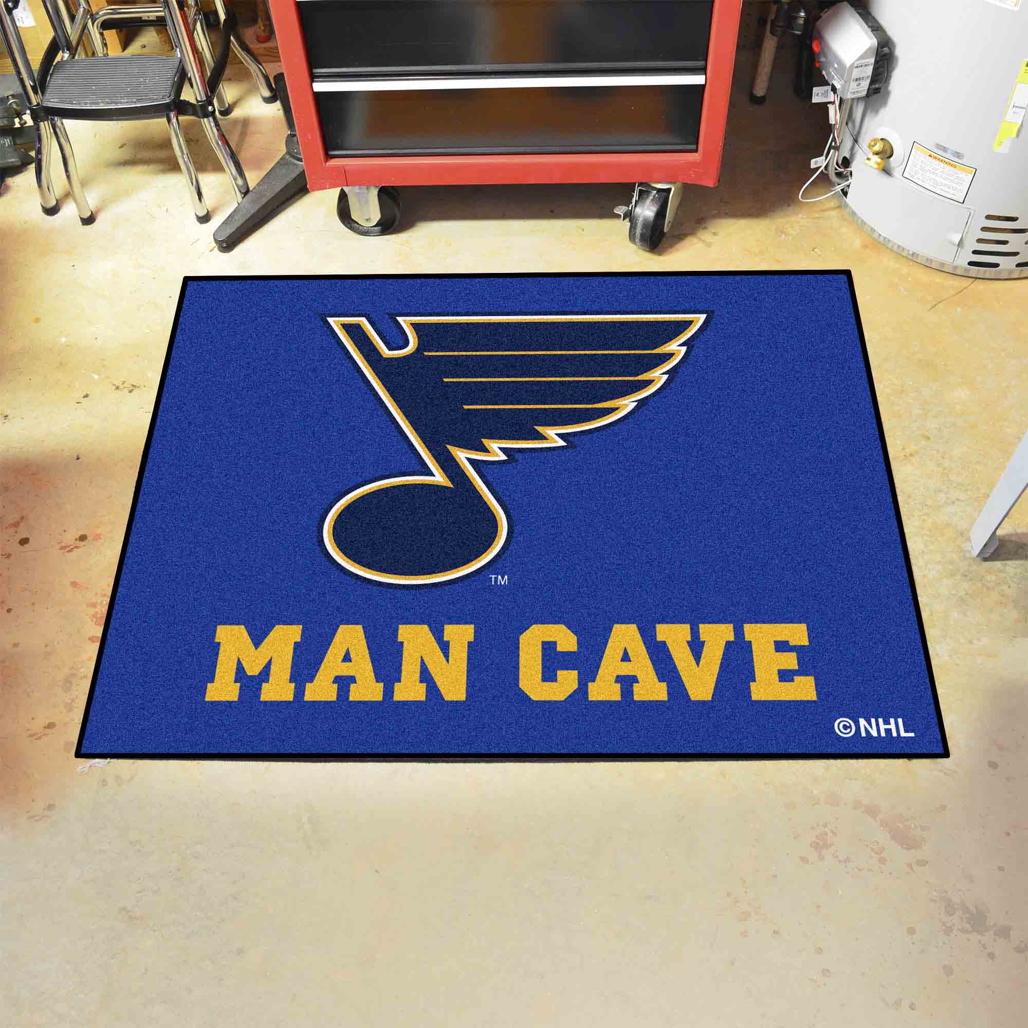 St. Louis Blues Man Cave All-Star Rug - 34 in. x 42.5 in.