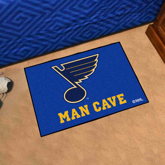 St. Louis Blues Man Cave Starter Mat Accent Rug - 19in. x 30in.