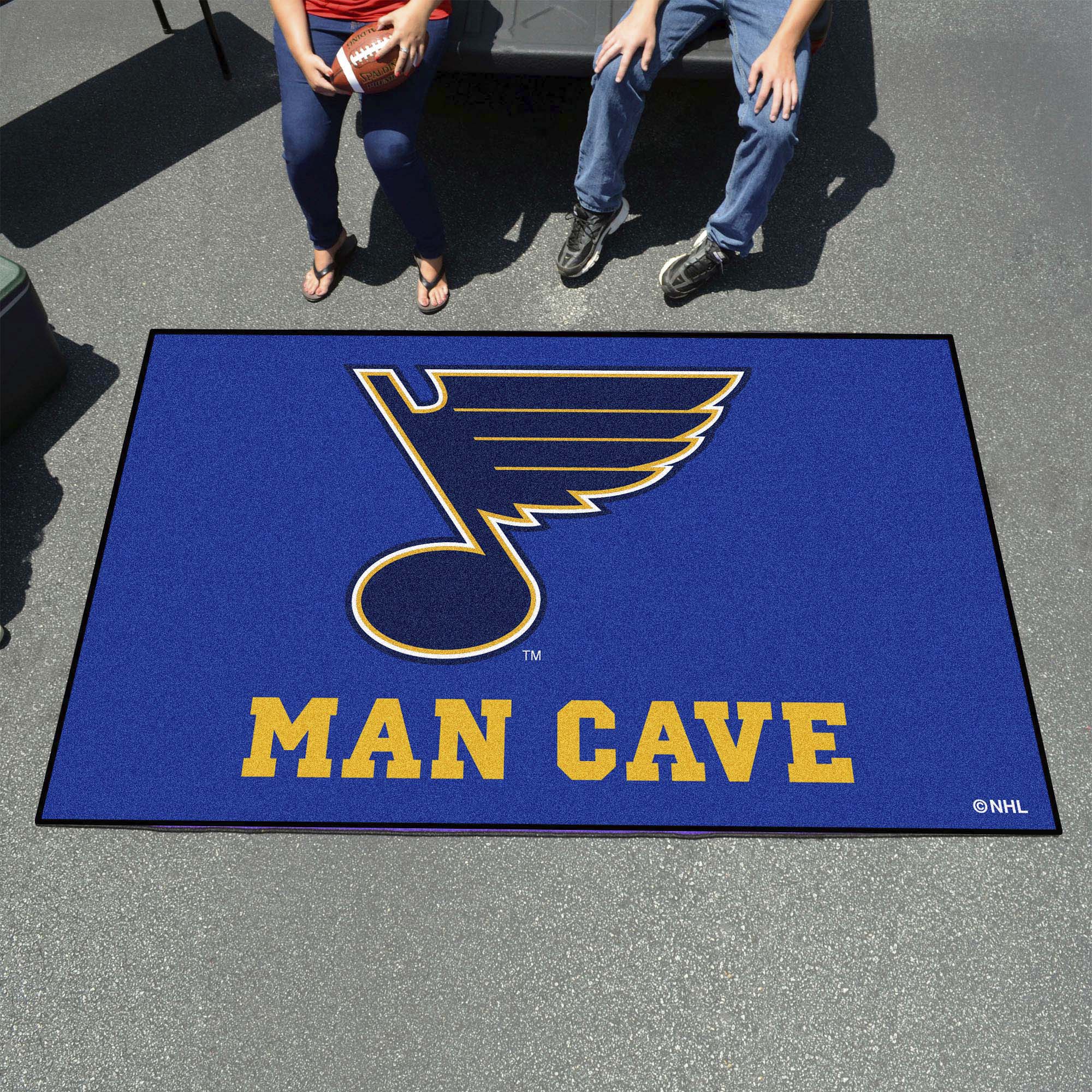 St. Louis Blues Man Cave Ulti-Mat Rug - 5ft. x 8ft.