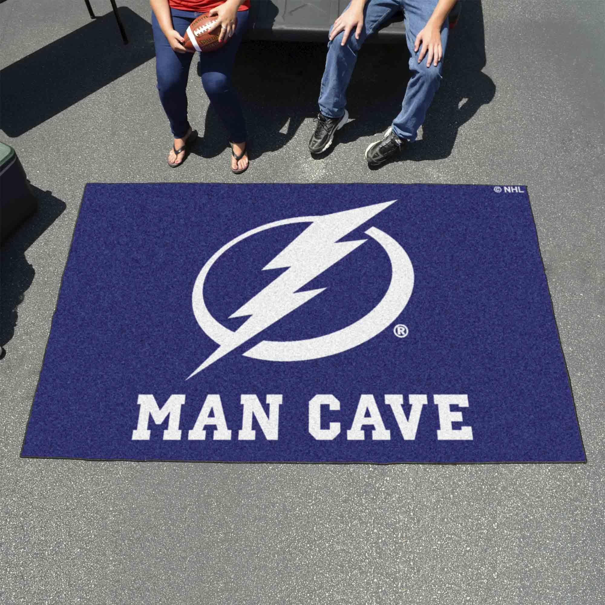 Tampa Bay Lightning Man Cave Ulti-Mat Rug - 5ft. x 8ft.