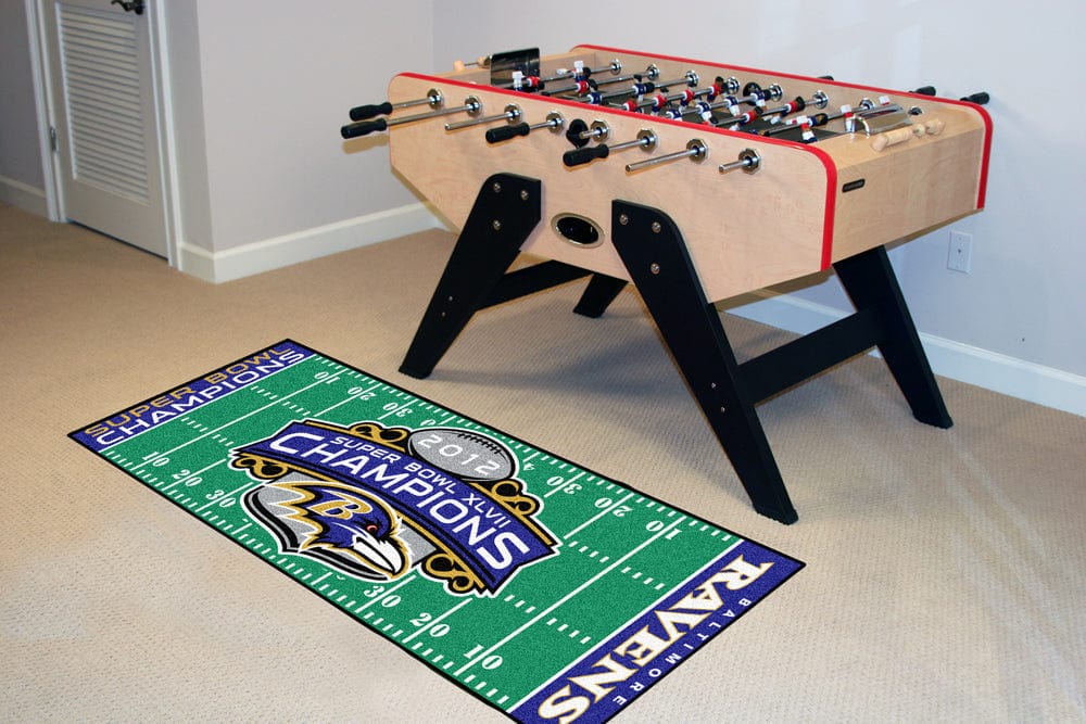 Baltimore Ravens 2012 Super Bowl Champions Runner Mat 29" x 54" - Baltimore Ravens