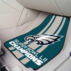 Philadelphia Eagles Front Carpet Car Mat Set - 2 Pieces, 2018 Super Bowl LII Champions