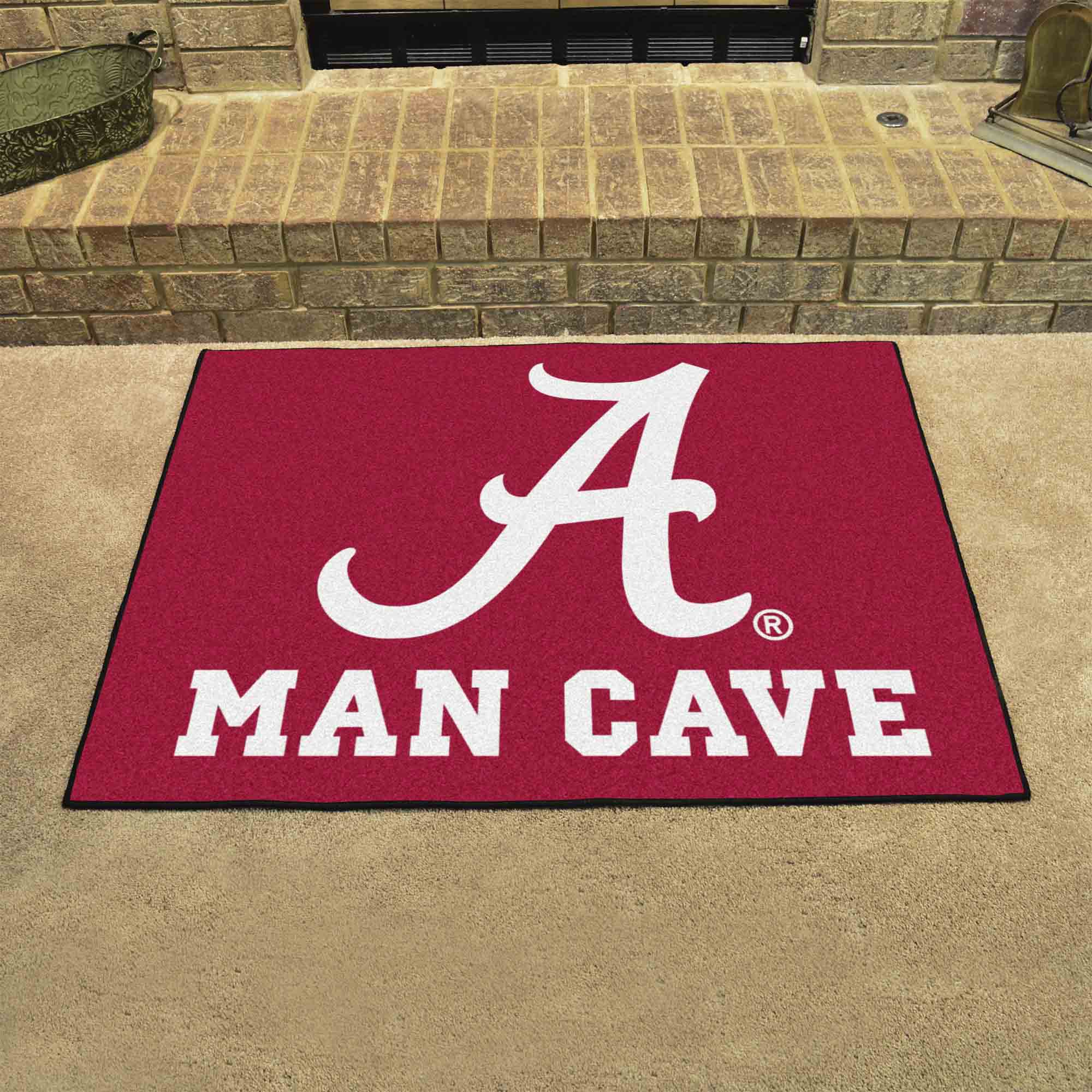 Alabama Crimson Tide Man Cave All-Star Rug - 34 in. x 42.5 in.