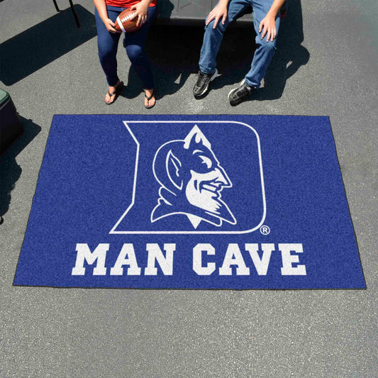 Duke Blue Devils Man Cave Ulti-Mat Rug - 5ft. x 8ft., Devil Logo