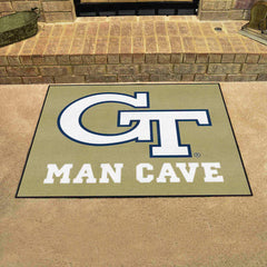 Georgia Tech Yellow Jackets Man Cave All-Star Rug - 34 in. x 42.5 in., GT