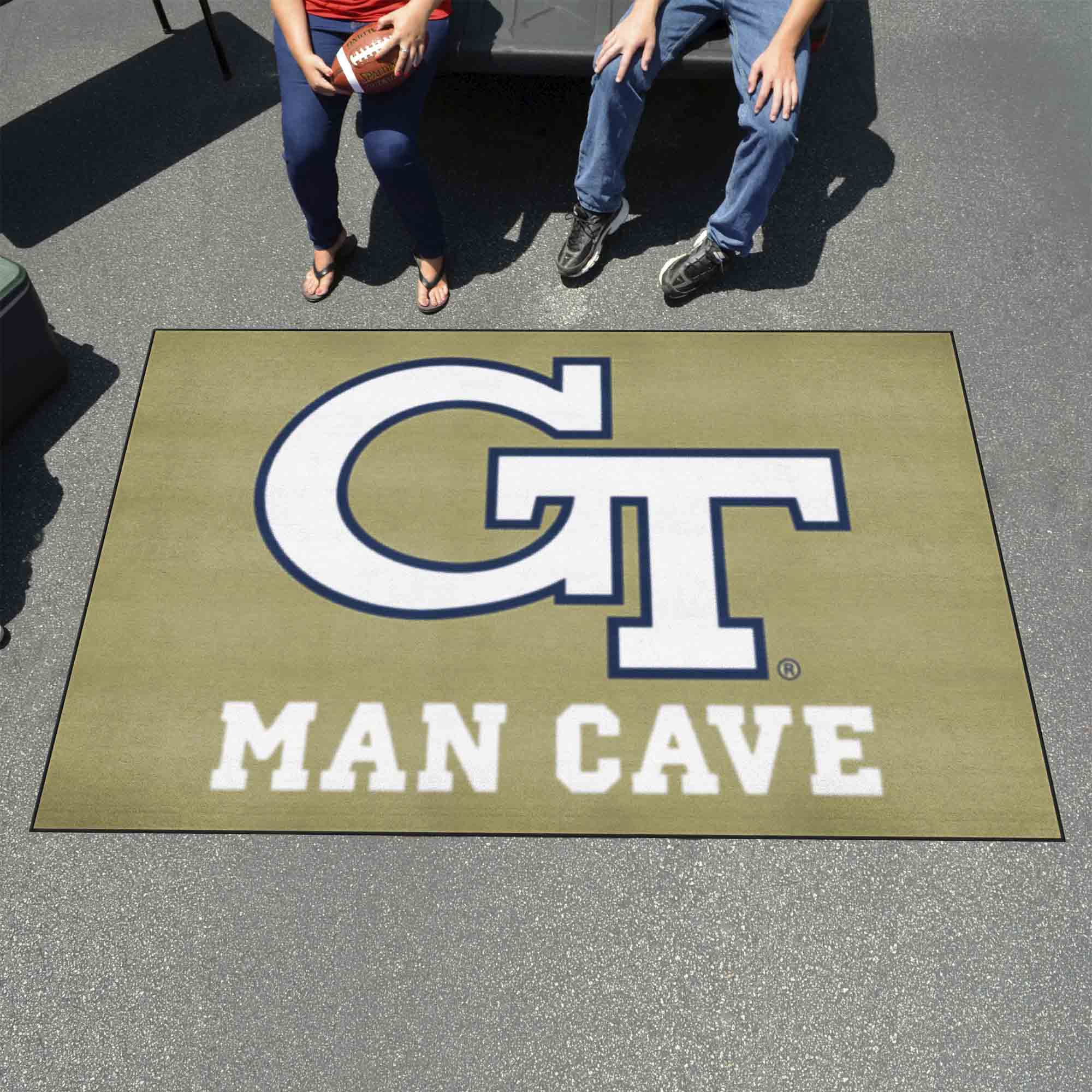 Georgia Tech Yellow Jackets Man Cave Ulti-Mat Rug - 5ft. x 8ft., GT