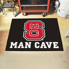 NC State Wolfpack Man Cave All-Star Rug - 34 in. x 42.5 in., NSC Logo - NC State