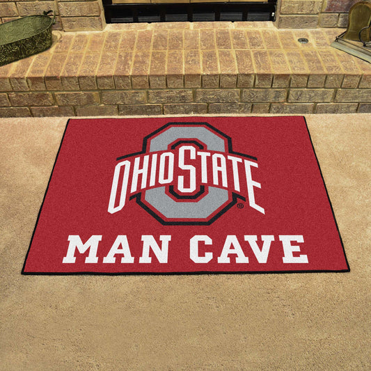 Ohio State Buckeyes Man Cave All-Star Rug - 34 in. x 42.5 in.