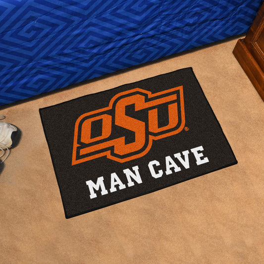 Oklahoma State Cowboys Man Cave Starter Mat Accent Rug - 19in. x 30in. - Oklahoma State