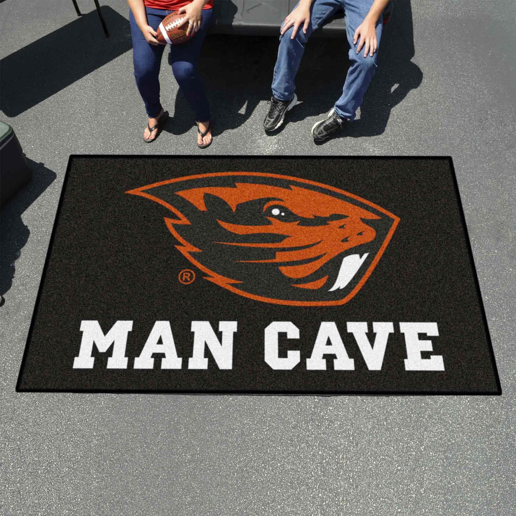 Oregon State Beavers Man Cave Ulti-Mat Rug - 5ft. x 8ft.