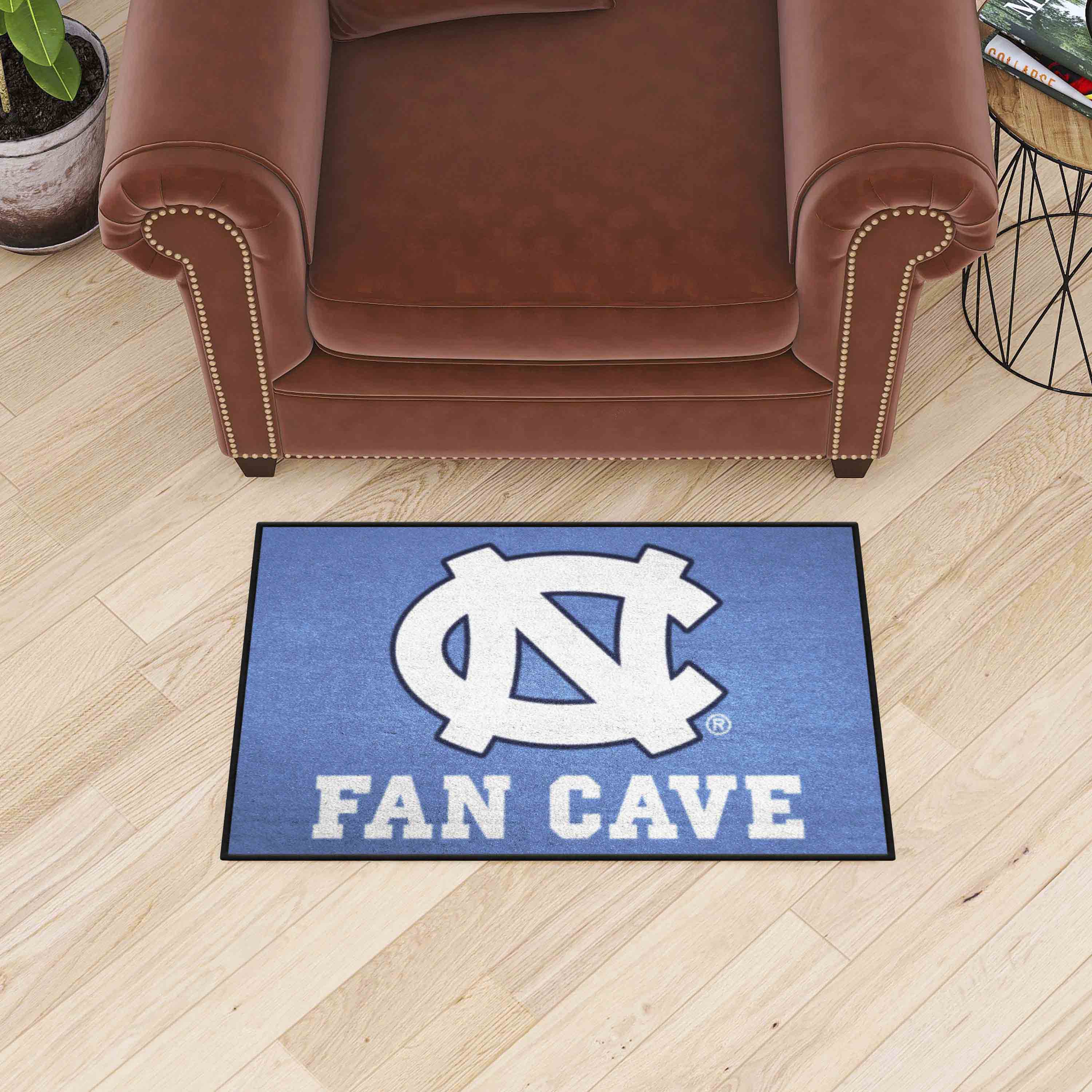 North Carolina Tar Heels Man Cave Starter Mat Accent Rug - 19in. x 30in.