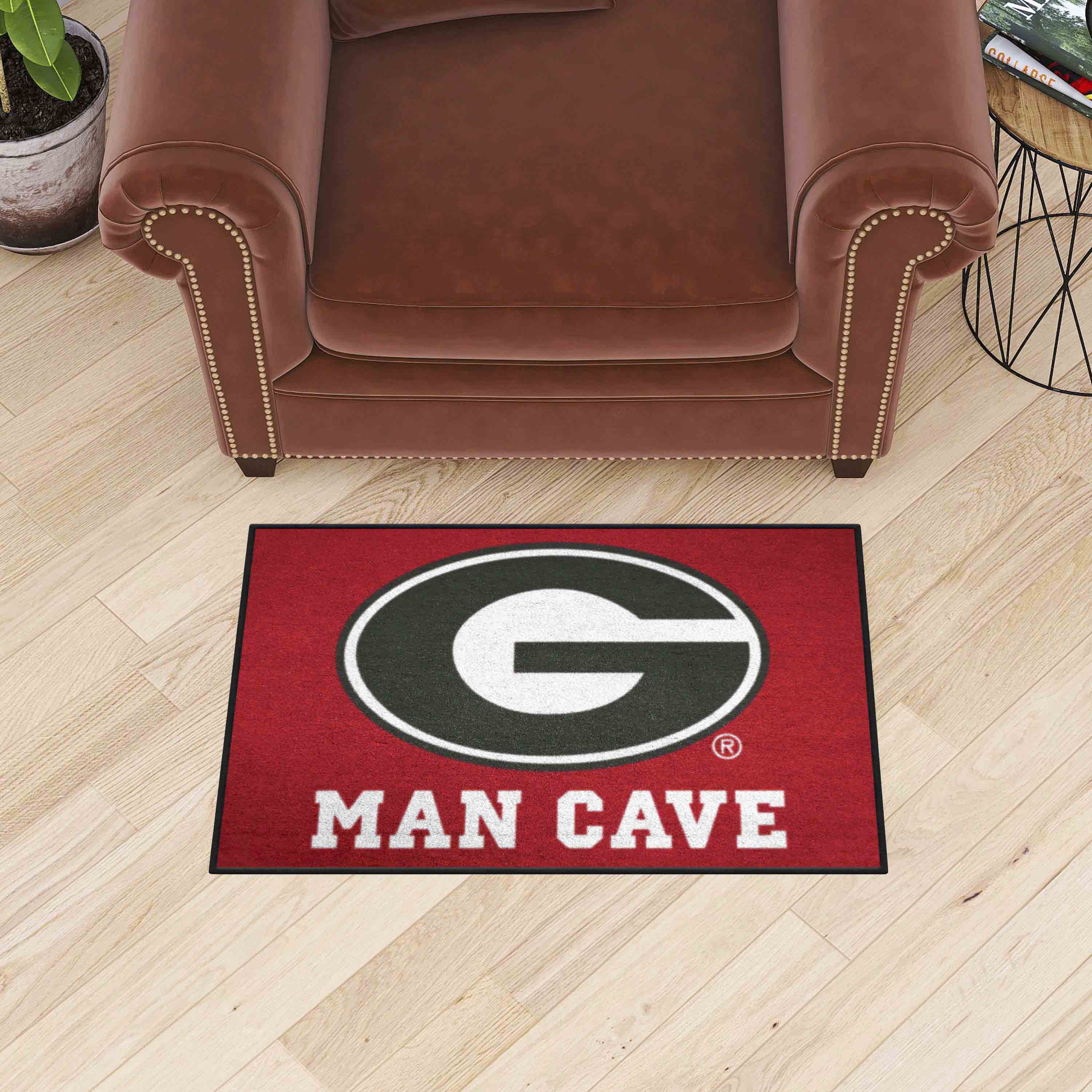 Georgia Bulldogs Man Cave Starter Mat Accent Rug - 19in. x 30in.