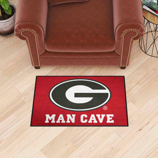 Georgia Bulldogs Man Cave Starter Mat Accent Rug - 19in. x 30in.