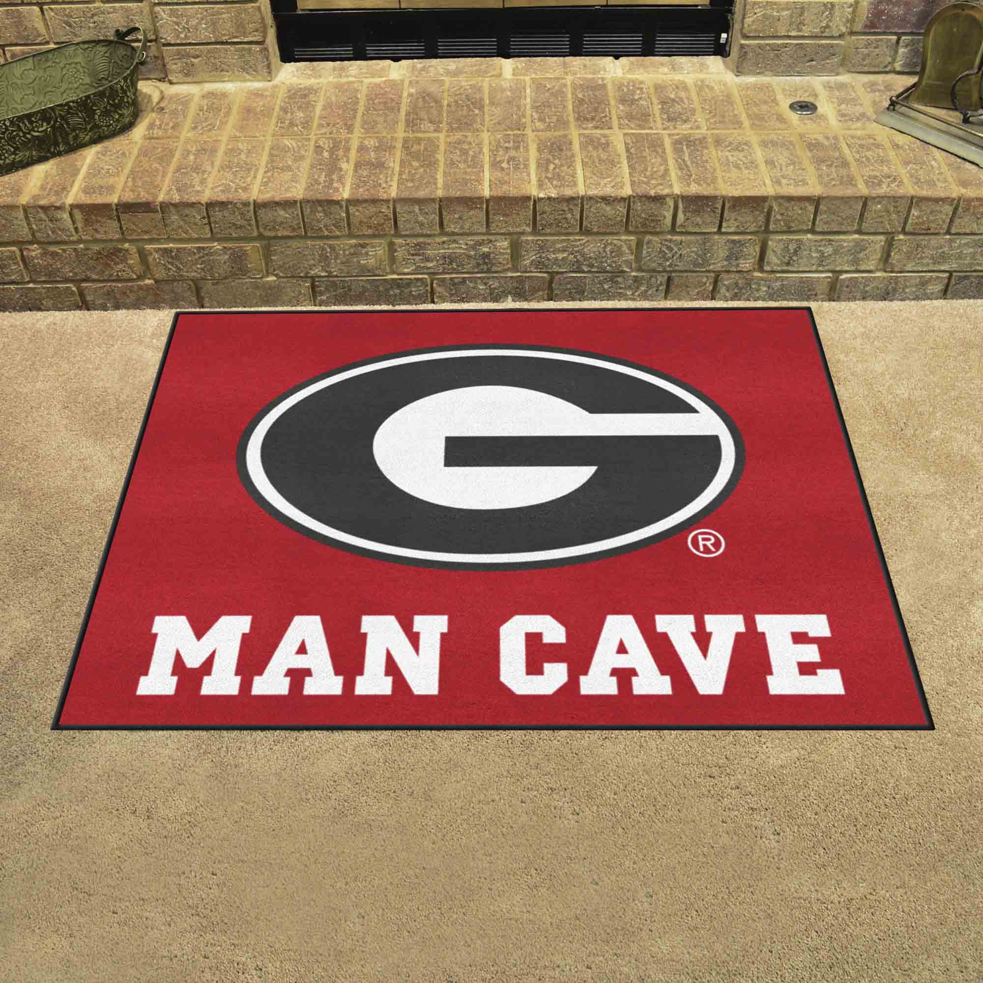 Georgia Bulldogs Man Cave All-Star Rug - 34 in. x 42.5 in.