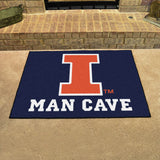 Illinois Illini Man Cave All-Star Rug - 34 in. x 42.5 in.