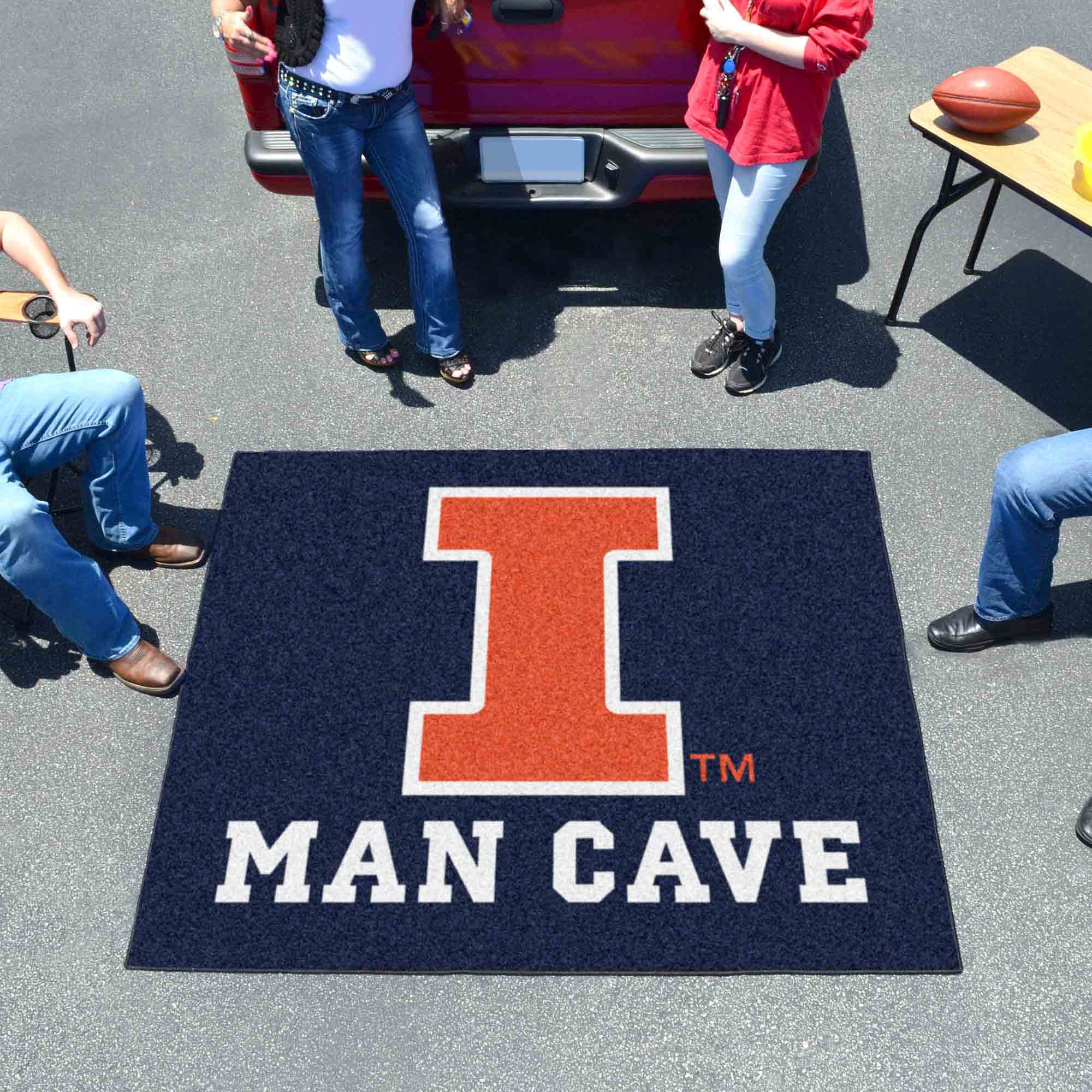 Illinois Illini Man Cave Tailgater Rug - 5ft. x 6ft.