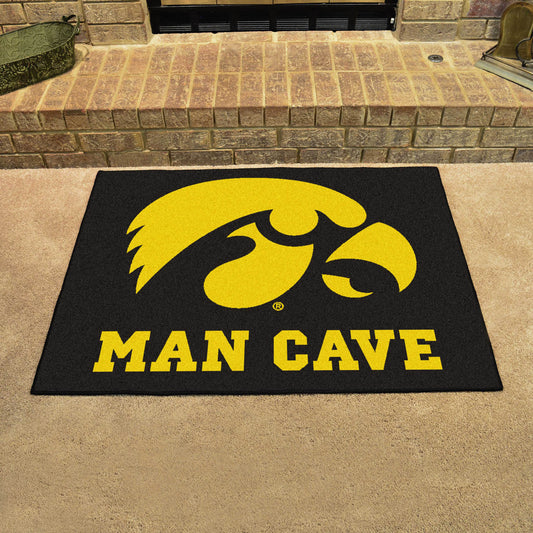 Iowa Hawkeyes Man Cave All-Star Rug - 34 in. x 42.5 in.