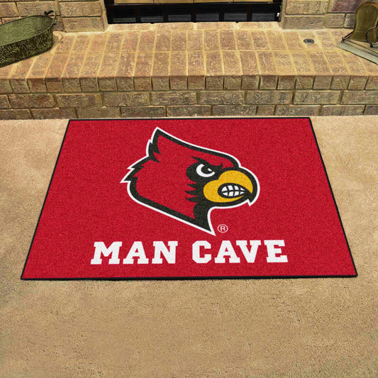 Louisville Cardinals Man Cave All-Star Rug - 34 in. x 42.5 in.