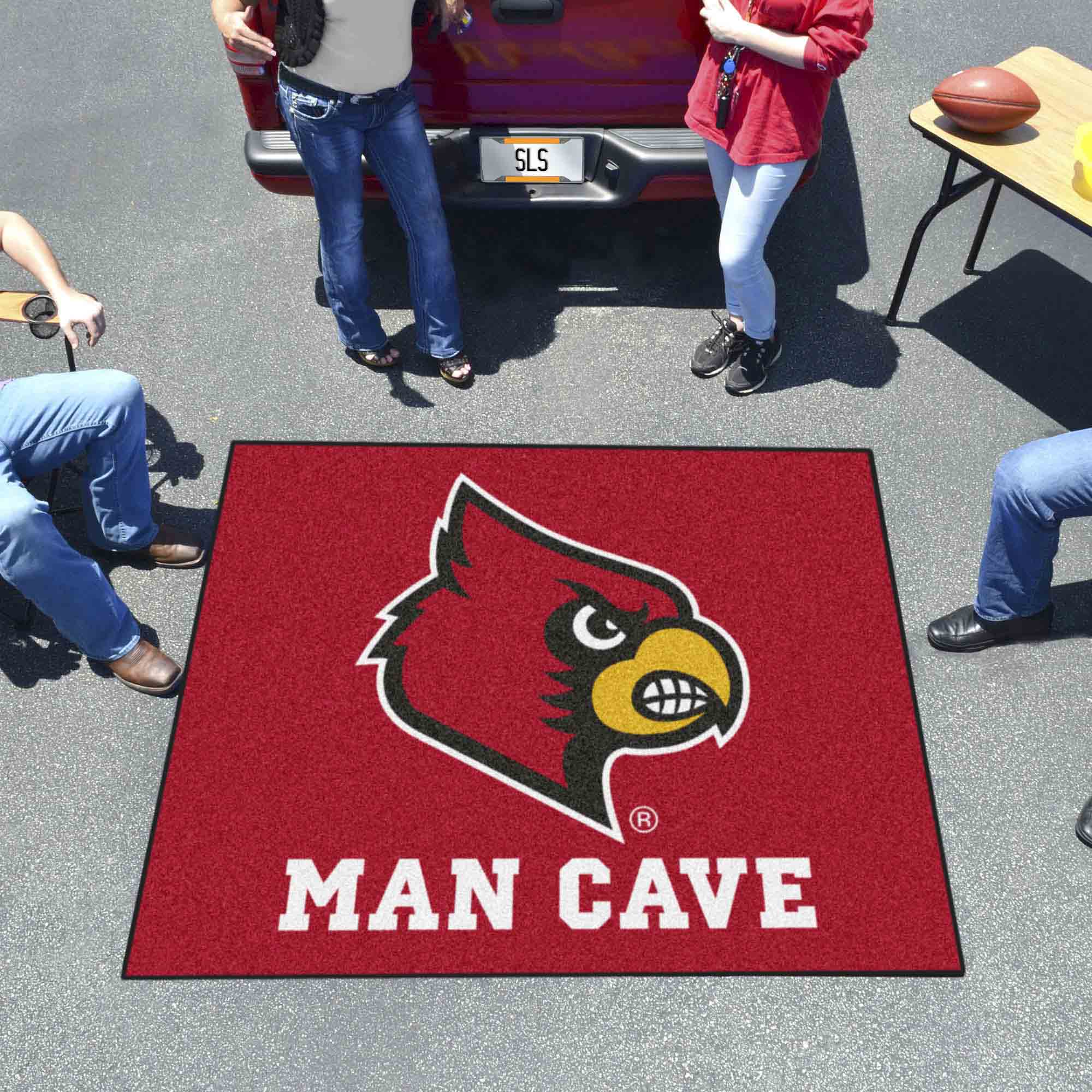 Louisville Cardinals Man Cave Tailgater Rug - 5ft. x 6ft.