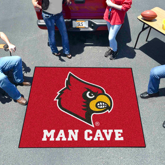 Louisville Cardinals Man Cave Tailgater Rug - 5ft. x 6ft.