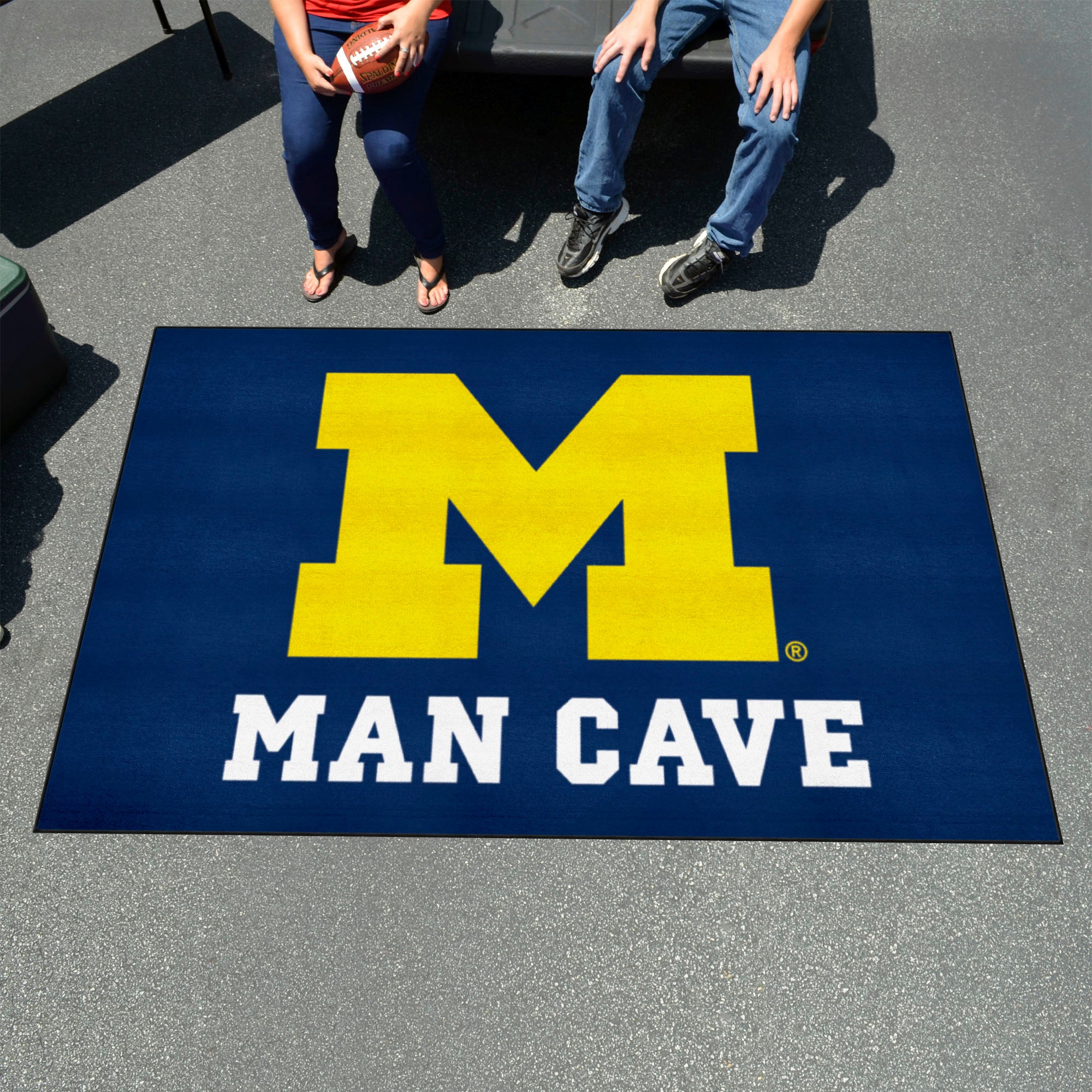 Michigan Wolverines Man Cave Ulti-Mat Rug - 5ft. x 8ft.