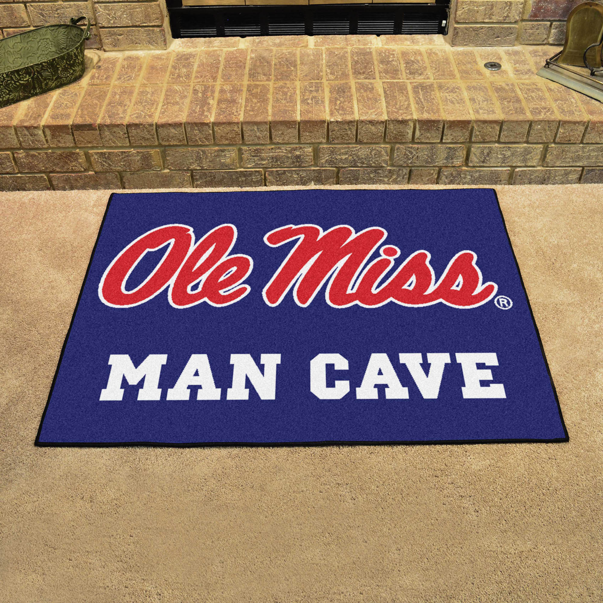 Ole Miss Rebels Man Cave All-Star Rug - 34 in. x 42.5 in. - Ole Miss