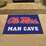 Ole Miss Rebels Man Cave All-Star Rug - 34 in. x 42.5 in.