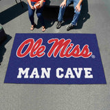 Ole Miss Rebels Man Cave Ulti-Mat Rug - 5ft. x 8ft. - Ole Miss