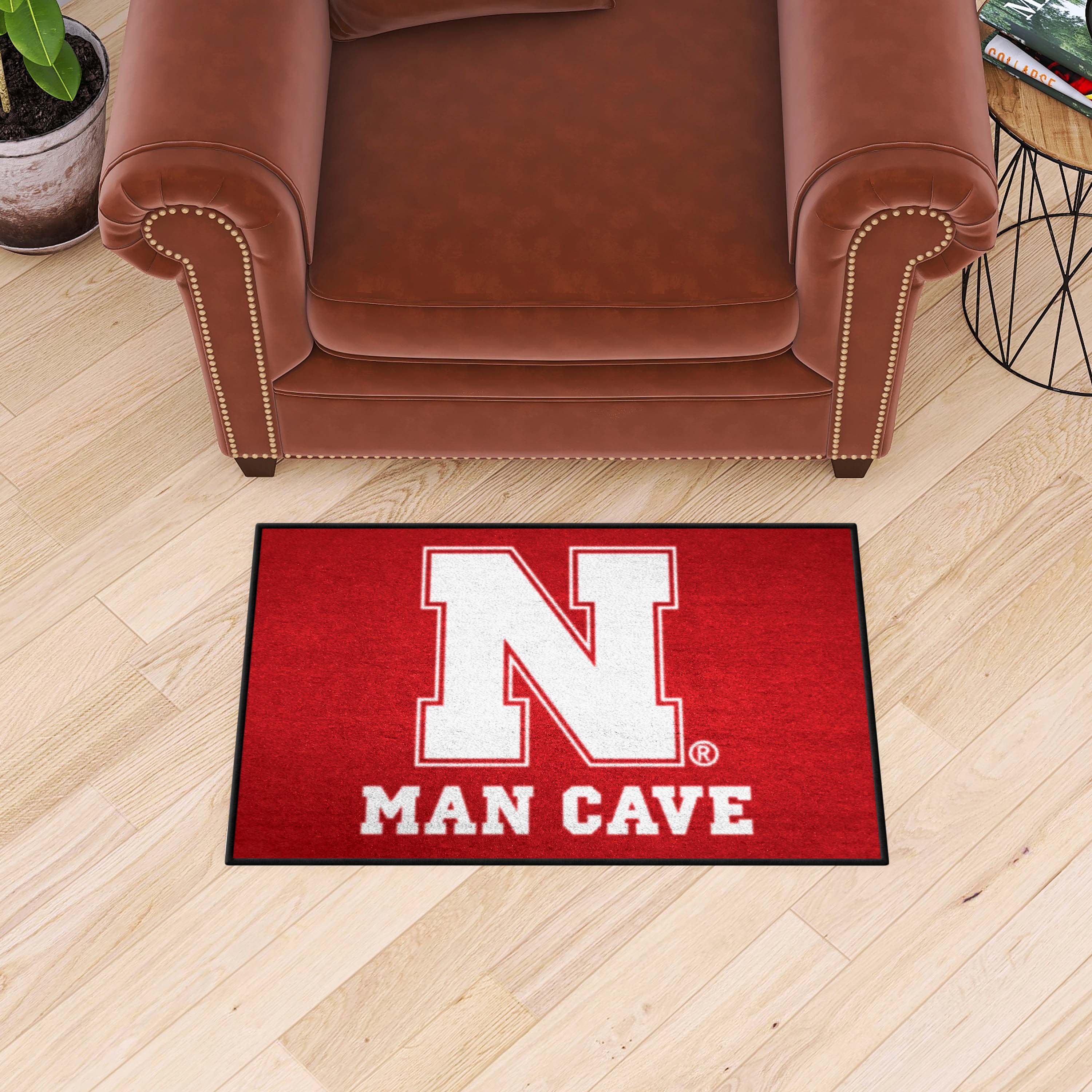 Nebraska Cornhuskers Man Cave Starter Mat Accent Rug - 19in. x 30in.