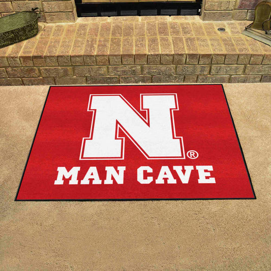 Nebraska Cornhuskers Man Cave All-Star Rug - 34 in. x 42.5 in. - Nebraska