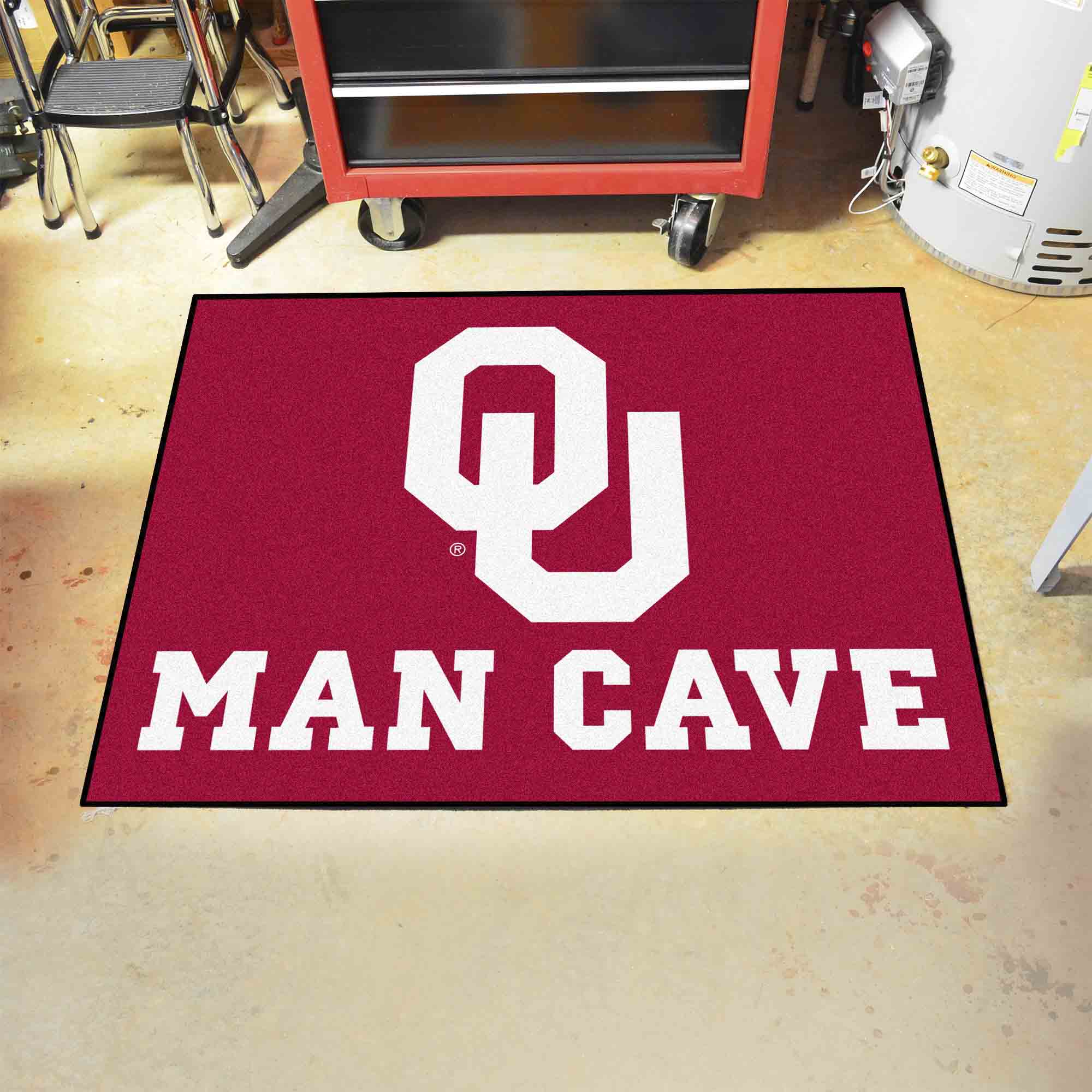 Oklahoma Sooners Man Cave All-Star Rug - 34 in. x 42.5 in. - Oklahoma