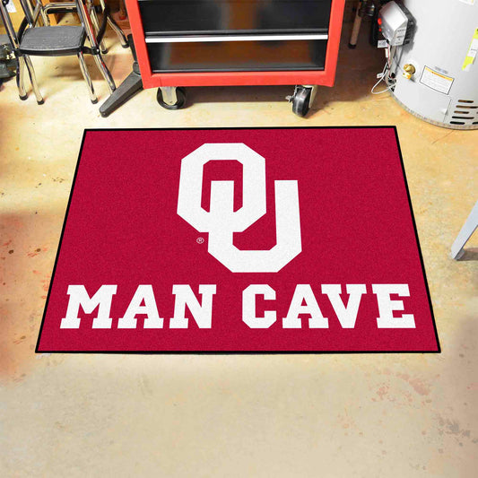 Oklahoma Sooners Man Cave All-Star Rug - 34 in. x 42.5 in. - Oklahoma