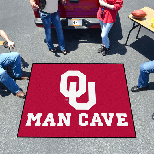 Oklahoma Sooners Man Cave Tailgater Rug - 5ft. x 6ft. - Oklahoma