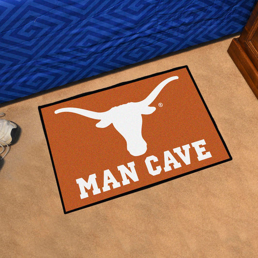 Texas Longhorns Man Cave Starter Mat Accent Rug - 19in. x 30in.