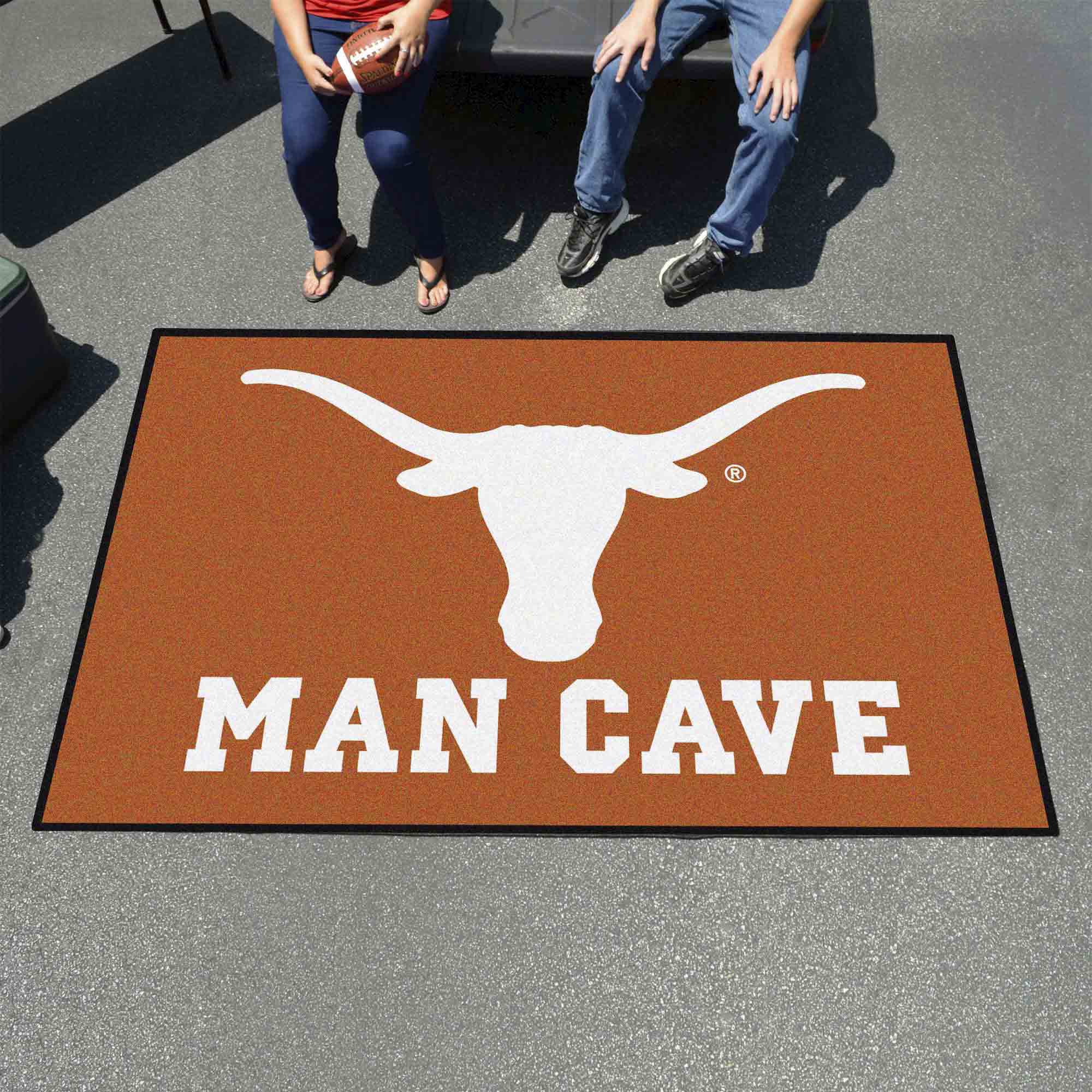 Texas Longhorns Man Cave Ulti-Mat Rug - 5ft. x 8ft.