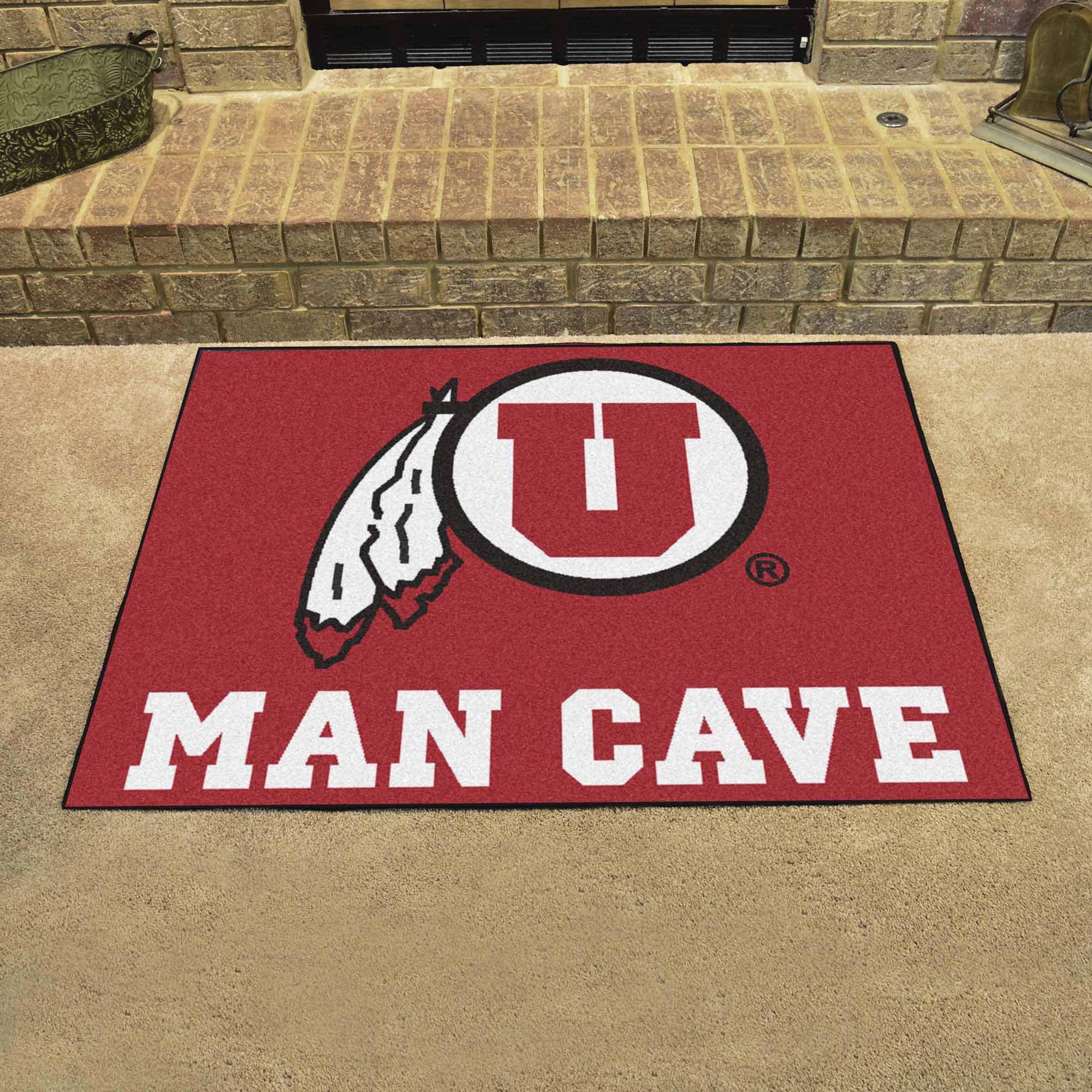 Utah Utes Man Cave All-Star Rug - 34 in. x 42.5 in.