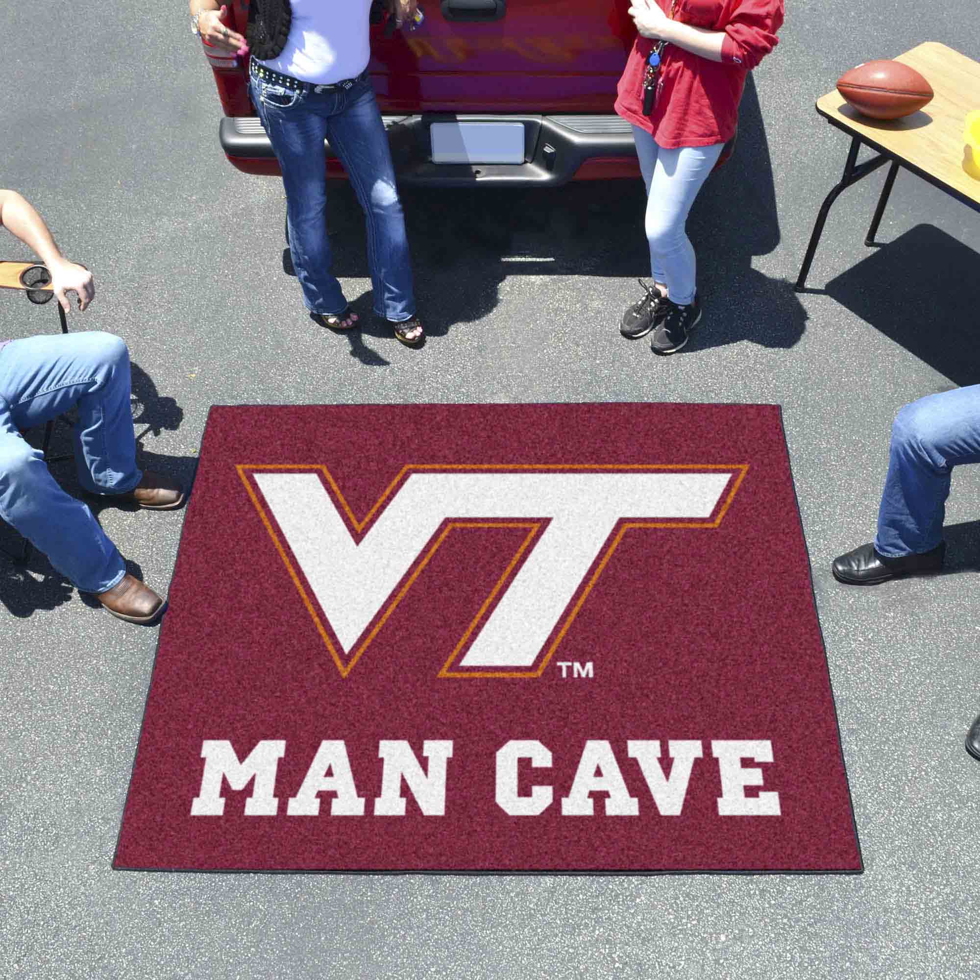 Virginia Tech Hokies Man Cave Tailgater Rug - 5ft. x 6ft.