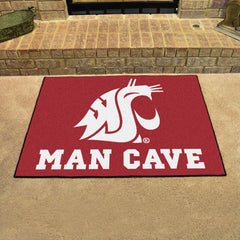 Washington State Cougars Man Cave All-Star Rug - 34 in. x 42.5 in.