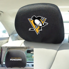 Pittsburgh Penguins Embroidered Head Rest Cover Set - 2 Pieces