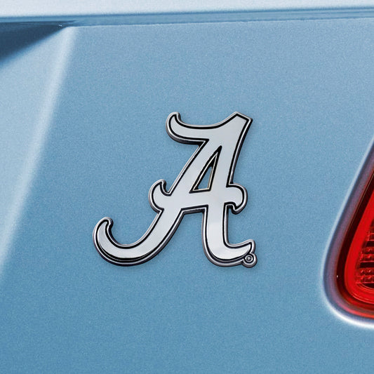 Alabama Crimson Tide 3D Chrome Metal Emblem - A Logo - Alabama