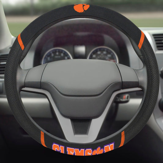 Clemson Tigers Embroidered Steering Wheel Cover - Clemson