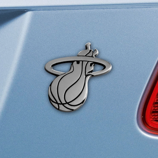 Miami Heat 3D Chrome Metal Emblem - Miami Heat