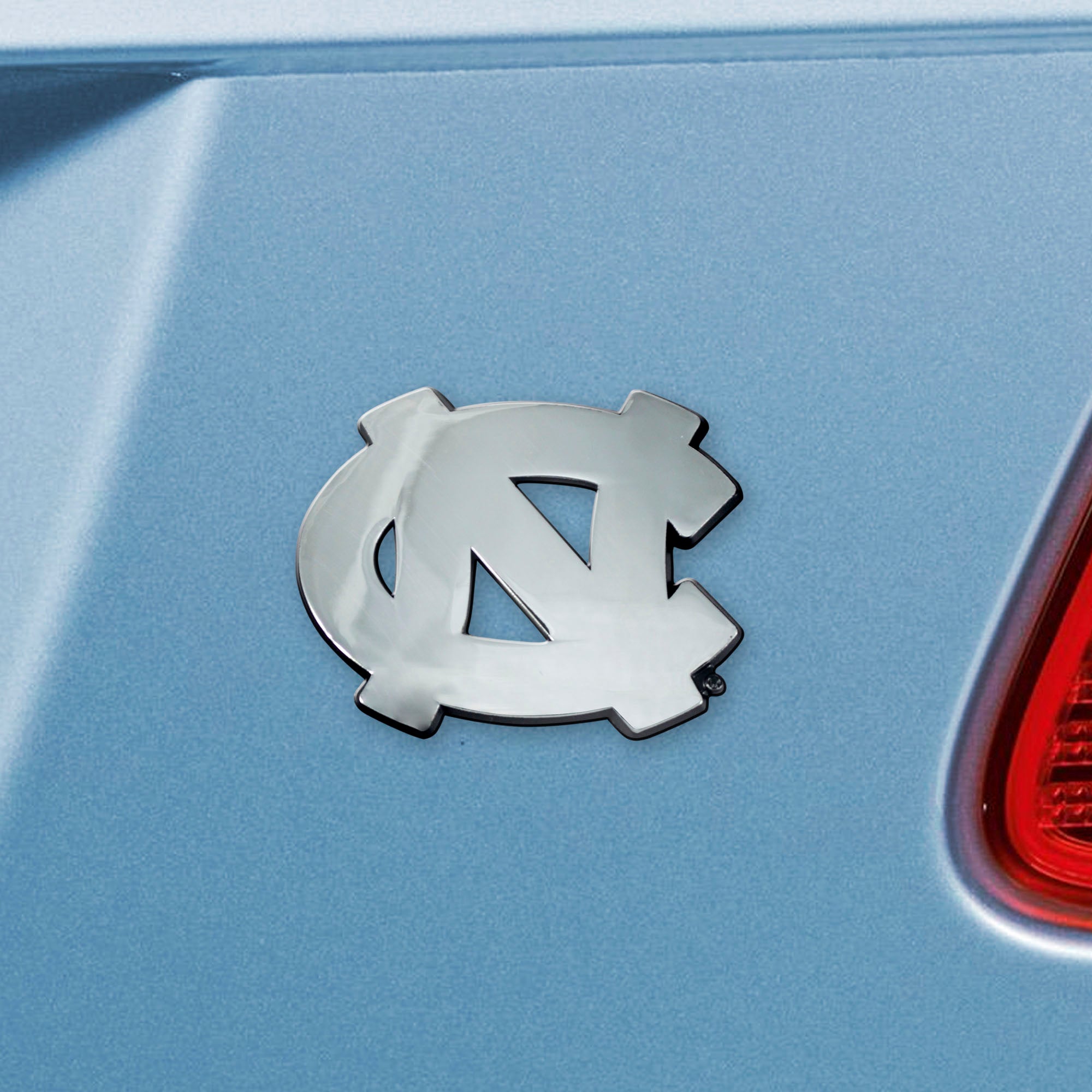 North Carolina Tar Heels 3D Chrome Metal Emblem - North Carolina