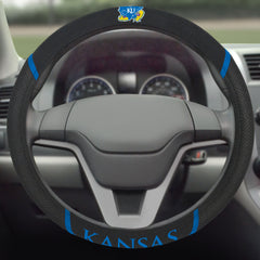 Kansas Jayhawks Embroidered Steering Wheel Cover