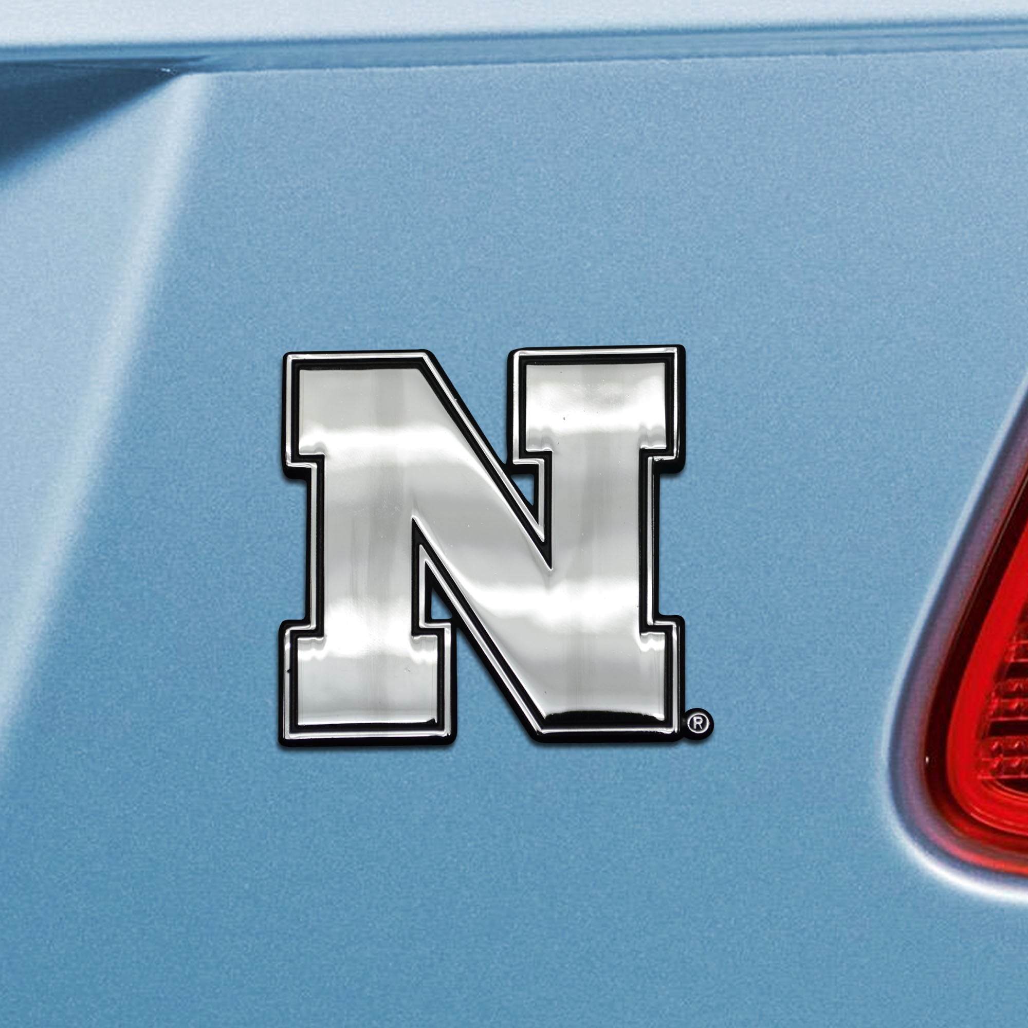 Nebraska Cornhuskers 3D Chrome Metal Emblem - Nebraska