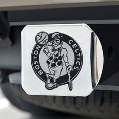 Boston Celtics Chrome Metal Hitch Cover with Chrome Metal 3D Emblem