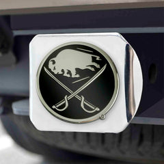 Buffalo Sabres Chrome Metal Hitch Cover with Chrome Metal 3D Emblem - Buffalo Sabres