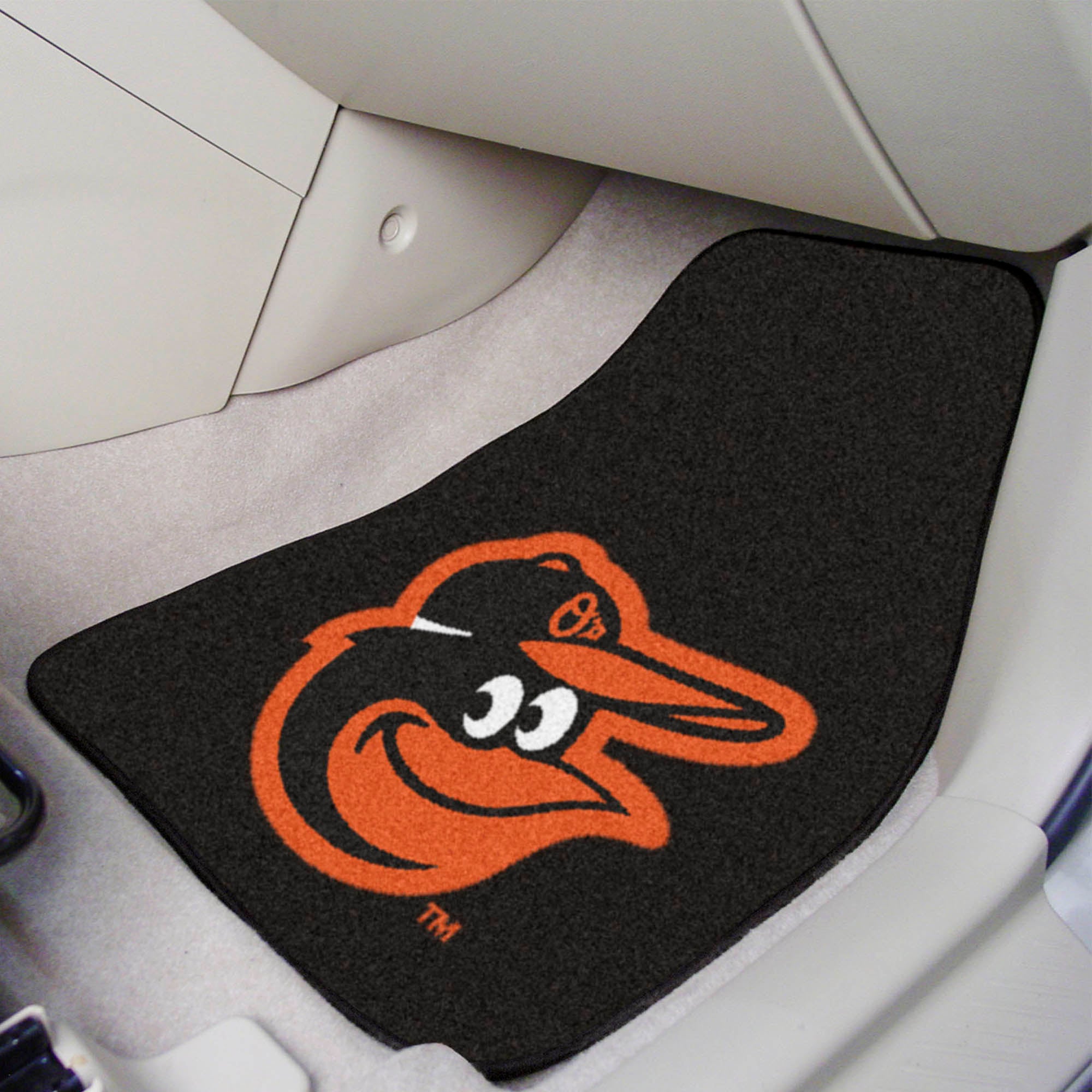 Baltimore Orioles Front Carpet Car Mat Set - 2 Pieces